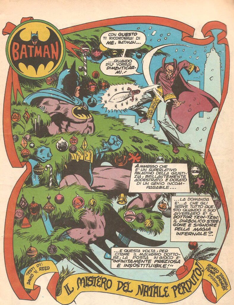 Batman n. 285 Il Mistero del Natale perduto D.V. Reed R.Tanghal F. Springer Dc Comics marzo 1977