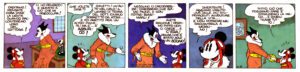 La fine di "Topolino e il Mistero dell'Uomo Nuvola" di Floyd Gottfredson...