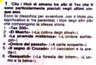 D1 Risultati sondaggio Tex 264b