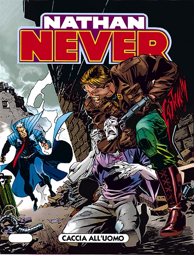 Copertina di Nathan Never n. 55 “Caccia all'uomo”