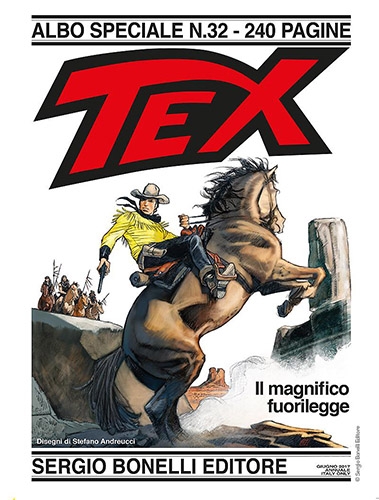 Copertina di Speciale Tex n. 32 “Il magnifico fuorilegge”