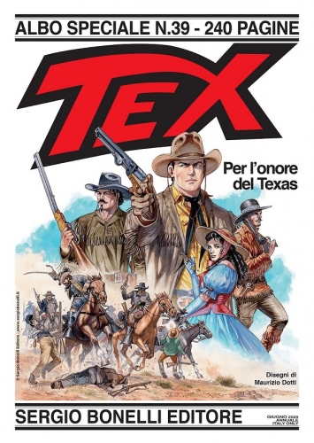 Copertina di Speciale Tex n. 39 “Per l'onore del Texas”