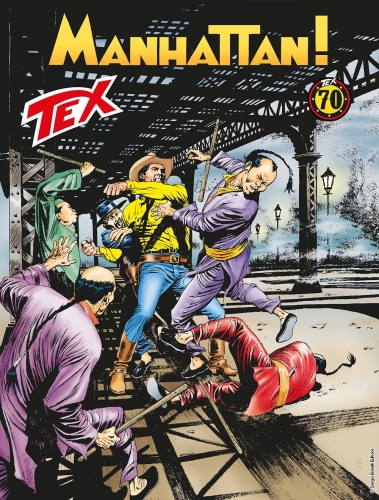 Copertina di Tex n. 697 “Manhattan!”