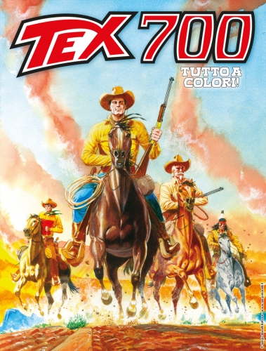 Copertina di Tex n. 700 “Tex 700 - L'oro dei Pawnee”